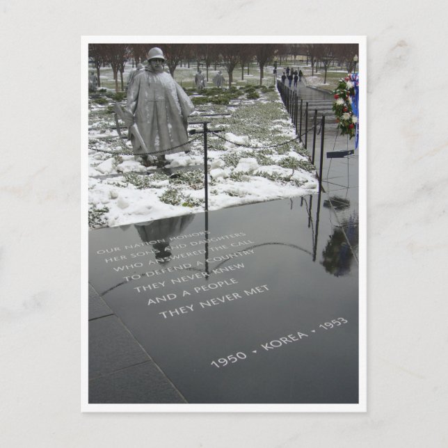 korean memorial border postcard (Front)