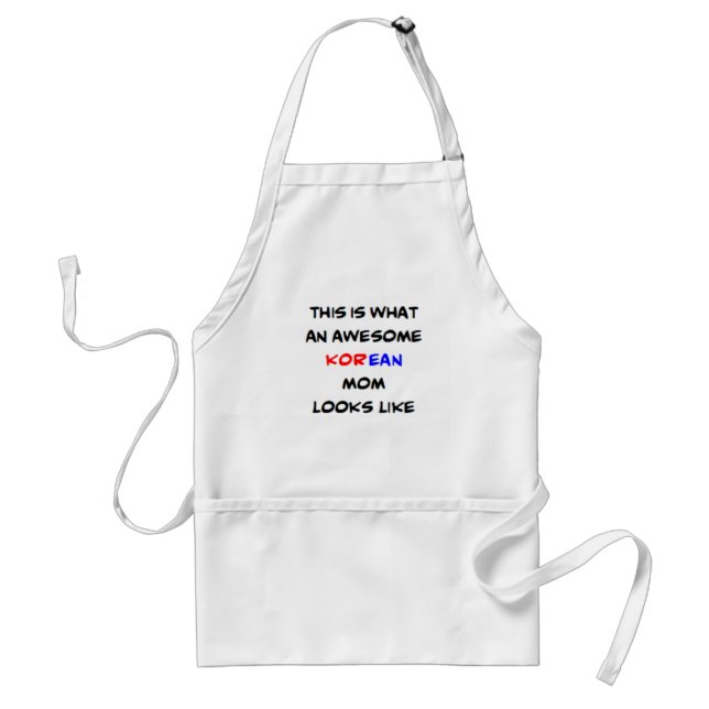 korean mom, awesome standard apron (Front)
