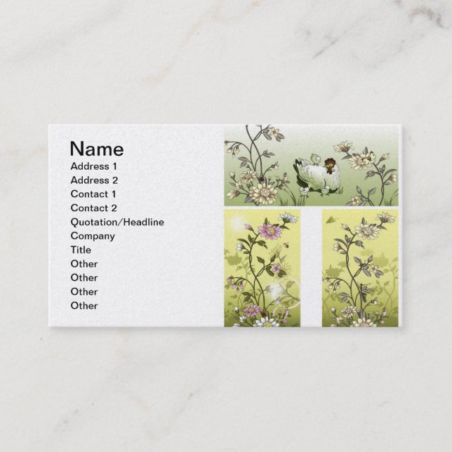 Korean motif1 business card (Front)