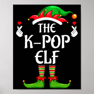 Korean Music Elf Matching Family Group Christmas Poster