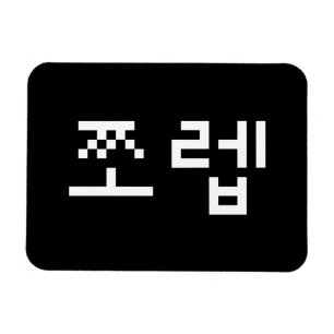 Korean Newb 쪼렙 Jjoleb Hangul Language Magnet