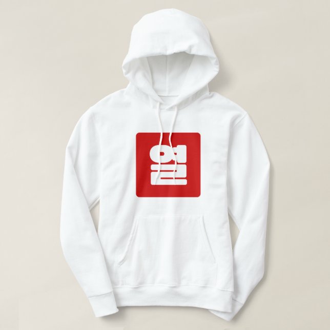 Korean Number 10 Ten 열 【Yeol】 Hangul Hoodie (Design Front)
