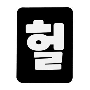 Korean OMG / WTF Heol 헐 Text Slang Hangul Language Magnet