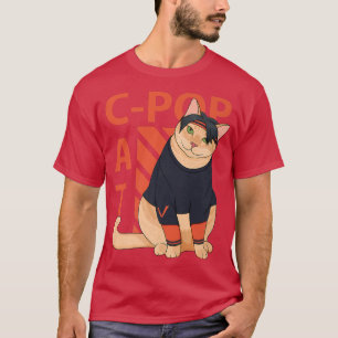 korean pop cat parody, korean boy  T-Shirt