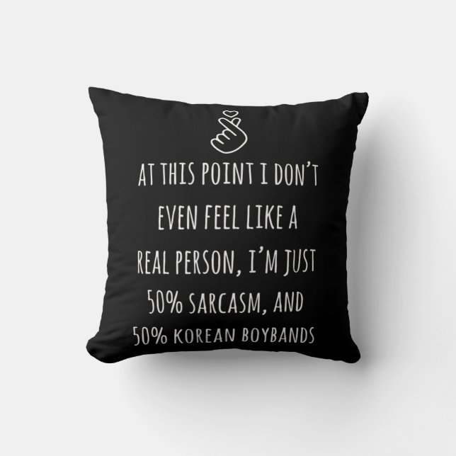 Korean Pop Clothes Kpop K pop Korean Drama Design Cushion (Front)