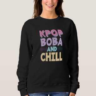 Korean Pop Music Boba Drink K Pop Bubble Tea Sweatshirt