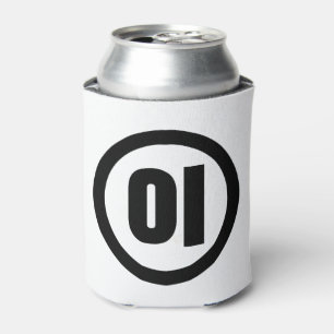 Korean Sino Number 2 Two 이 【I】 Hangul Can Cooler