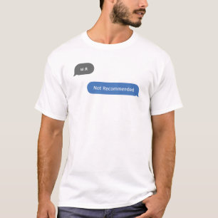 Korean Slang Chat Bubble ㅂㅊ Not Recommended T-Shirt