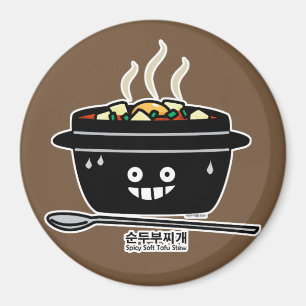 Korean Spicy soft Tofu Stew soup Sundubu jjigae Magnet