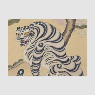 Korean Striped Tiger Minhwa Tissue Paper