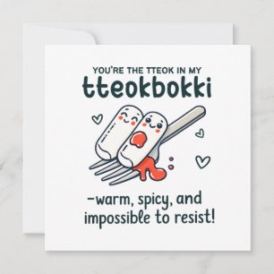 Korean Valentine's Day Tteokbokki Card