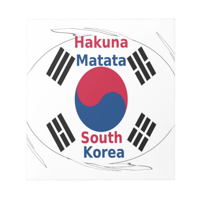 Korean Vibes: A Message of Peace Notepad (Front)