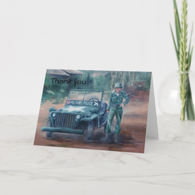 Korean War Hero Thank You Card (Front)