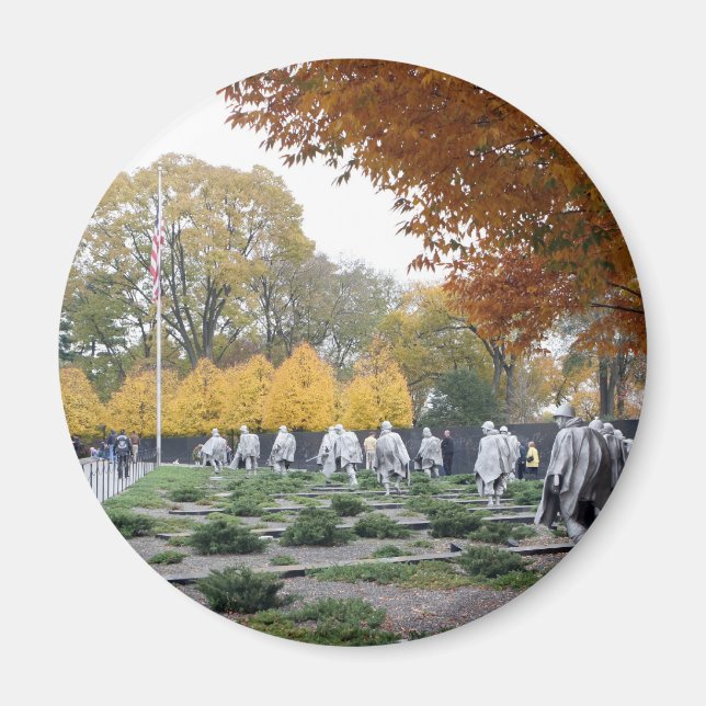 Korean War Memorial veterans Magnet (Front)