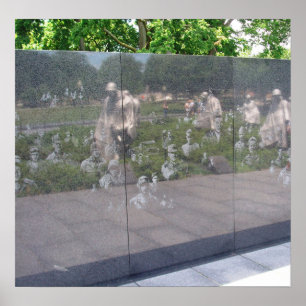 Korean War Monument in Washington, D.C. Poster