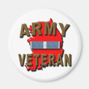 Korean+War Veteran Service Ribbon, ARMY Magnet