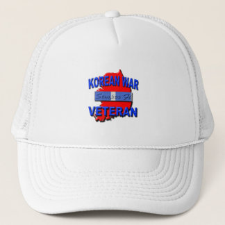 Korean War Veteran Service Ribbon, Semper Fi Trucker Hat