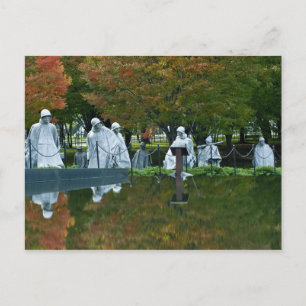 Korean War Veterans Memorial Postcard