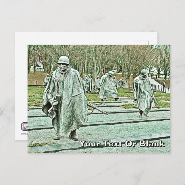 Korean War Veterans Memorial Postcard (Front/Back)