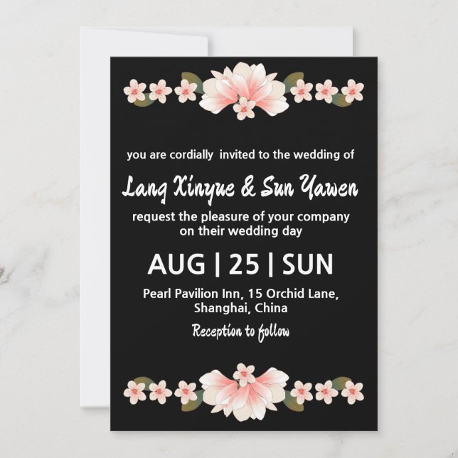 korean wedding invitation (Front)