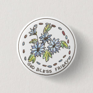 Korenbloem 3 Cm Round Badge