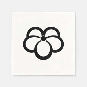 Korin-style shadowed ivy napkin