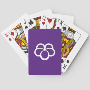 Korin-style shadowed ivy playing cards
