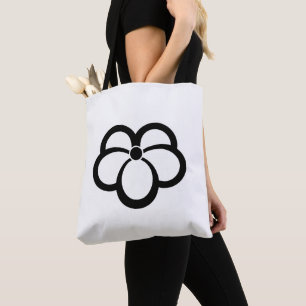 Korin-style shadowed ivy tote bag