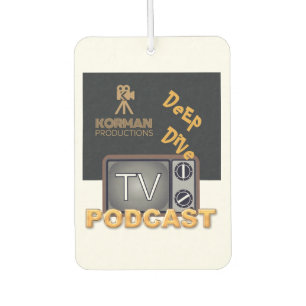 Korman Productions Deep Dive TV Podcast Car Air Freshener