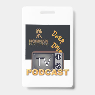 Korman Productions Deep Dive TV Podcast ID Badge