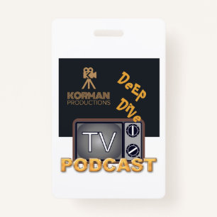 Korman Productions Deep Dive TV Podcast ID Badge