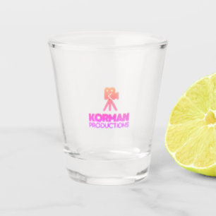 Korman Productions YouTube Channel Pink Logo Shot Glass