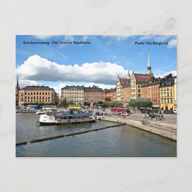 Kornhamnstorg. Old Town in Stock... Postcard (Front)