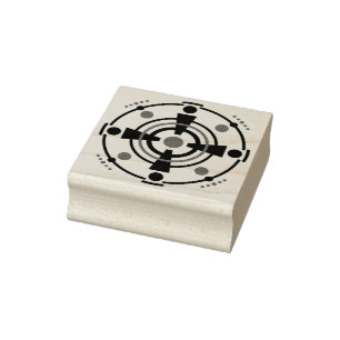 Kornkreis Piktogramm / crop circle pictogram III Rubber Stamp