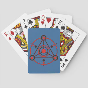 Kornkreis Piktogramm / crop circle pictogram IV Playing Cards