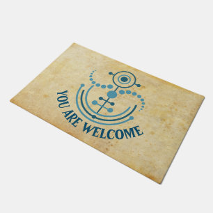 Kornkreis Piktogramm / crop circle pictogram VIII Doormat