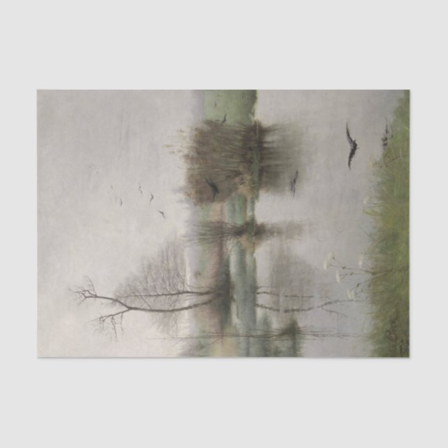 Korptrasket (Lake in Sweden) by Julia Beck Tissue Paper (Front)