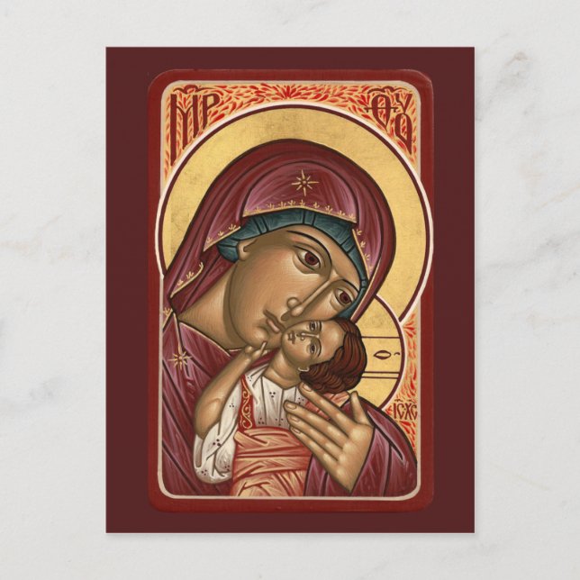 Korsun Mother of God Prayer Card (Front)