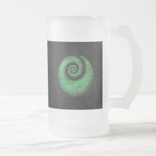 koru business frosted glass beer mug