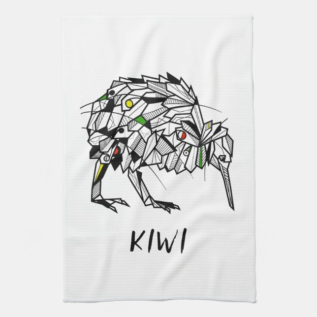 Koru Kiwi Tea Towel (Vertical)