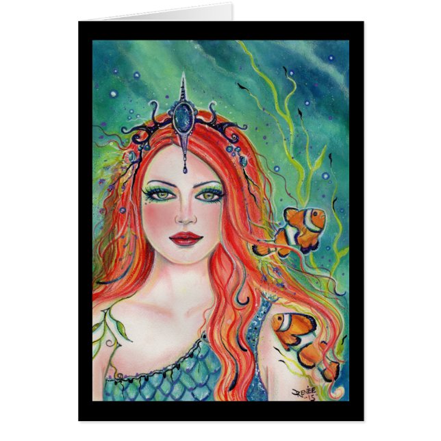 Korynna mermaid with clownfish by Renee Lavoie (Front)