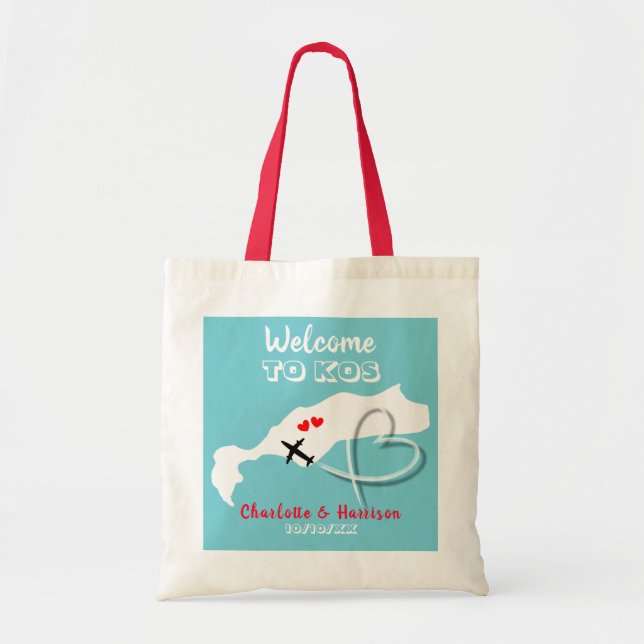 Kos Destination Wedding Tote Bag (Front)