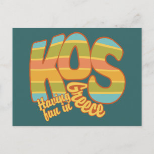 KOS Greece custom postcard