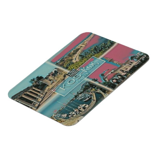 Kos - Greece - Mosaic - Magnet (Left Side)