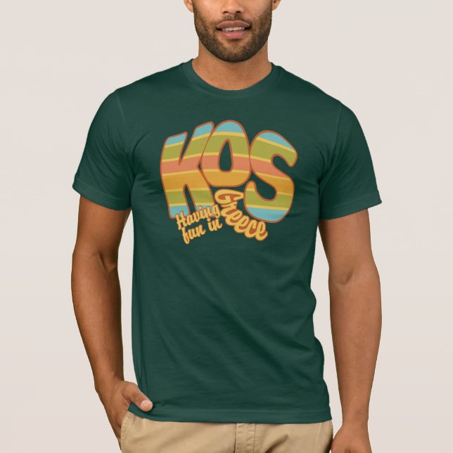 KOS Greece shirt - choose style & colour (Front)