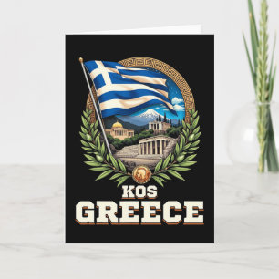 Kos Greece Souvenir Greek Vacation Travel Card