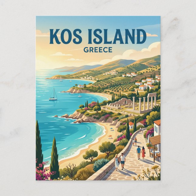 Kos Island Greece Postcard (Front)