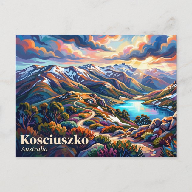 Kosciuszko National Park Australia Postcard (Front)