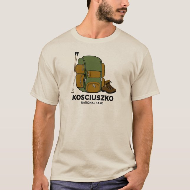 Kosciuszko National Park Backpack T-Shirt (Front)