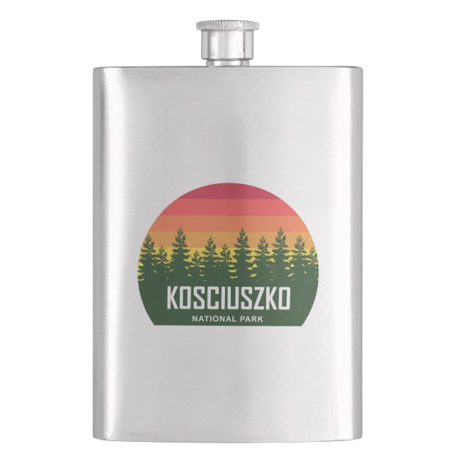 Kosciuszko National Park Hip Flask (Front)